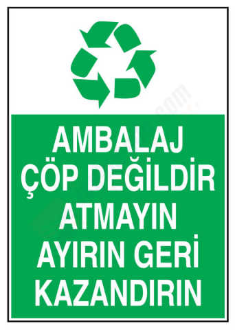 Ambalaj Çöp Değildir Atmayın Ayırın Geri Kazandırın