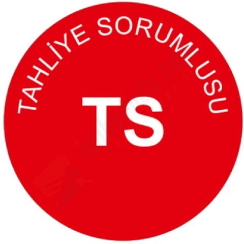 Tahliye Sorumlusu Baret Etiketi