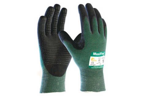 Atg 34-8443 MaxiFlex Cut  Dotlu Palm Kesilmeye Dayanıklı İş Eldiveni