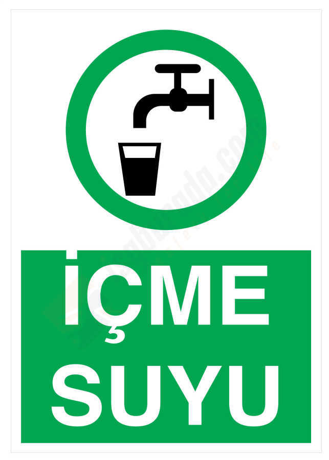 İçme Suyu İş Güvenliği Levhası