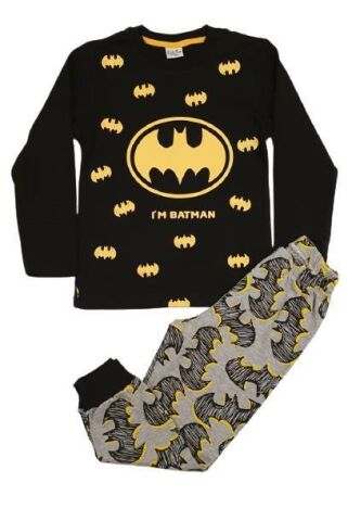 Batman Baskılı Erkek Çocuk Pijama Takım