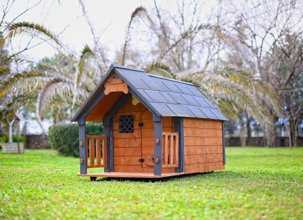 MANDU Isı Yalıtımlı Ahşap Köpek Kulübeleri için Ekstra GÖLGELİK ÇATI VE TABAN (VERANDA)