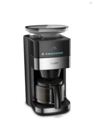 Tefal Krups Otomatik Öğütücülü Filtre Kahve Makinesi Siyah 1510001803