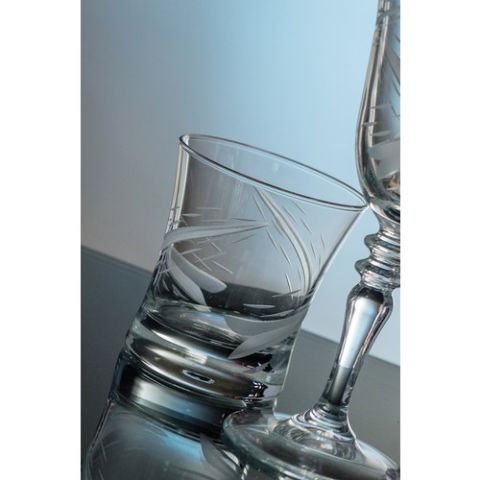 Kcd Estella Kesme El Dekor Yaldızlı 6 Adet Desenli Su Bardağı Takımı