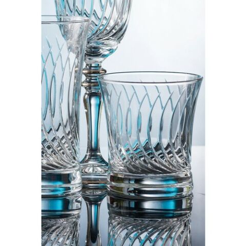 Kcd Daren Sade Kesme El Dekor Yaldızlı 6 Adet Desenli Su Bardağı Takımı