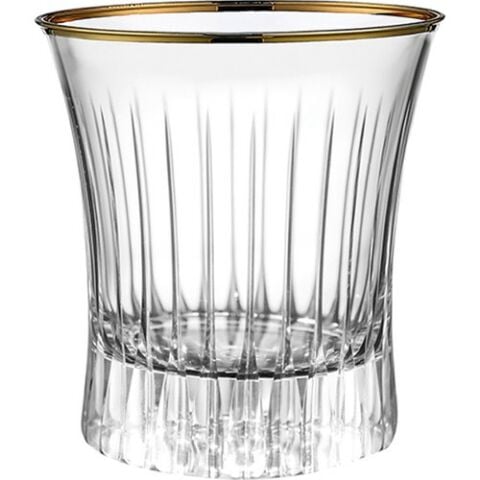 Kcd Lavita Altın Kesme El Dekor Yaldızlı 6 Adet Desenli Su Bardağı Takımı