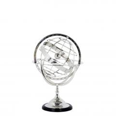 Globe nickel S 16x29 cm | Dekoratif Nikel Dünya Obje