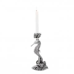 Candle holder la mer 15x12.5x26.5 cm | Nikel Deniz Atı Şamdan