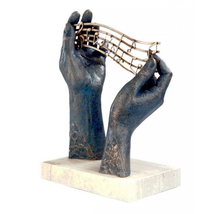 Allegory to music 20*12*29 cm | Bronz & Kil & Mermer Heykel