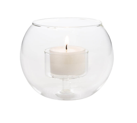 Borosilicate glass candle holder 8.5x9 cm | Borosilikat Cam Tealight