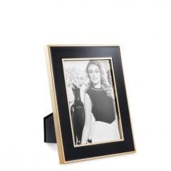 Picture frame lantana Black finish | gold finish | clear glass | Resim Çerçevesi