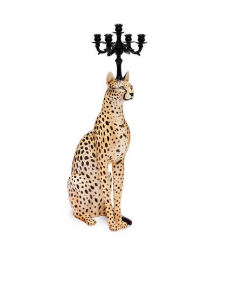 Candle holder egyptian cat h:118 cm | Şamdan