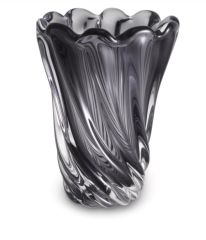 Vase Contessa S grey 19,5cm x 25,5 cm | Füme Gri Cam Vazo