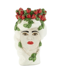 Vase Strawberries Head Lady h:32 cm | Heykel