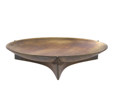 Bowl Kulm Vintage brass finish 46,5x8,5 cm | Pirinç Meyvelik - Obje