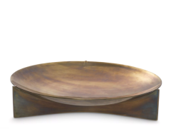 Bowl Kulm Vintage brass finish 46,5x8,5 cm | Pirinç Meyvelik - Obje