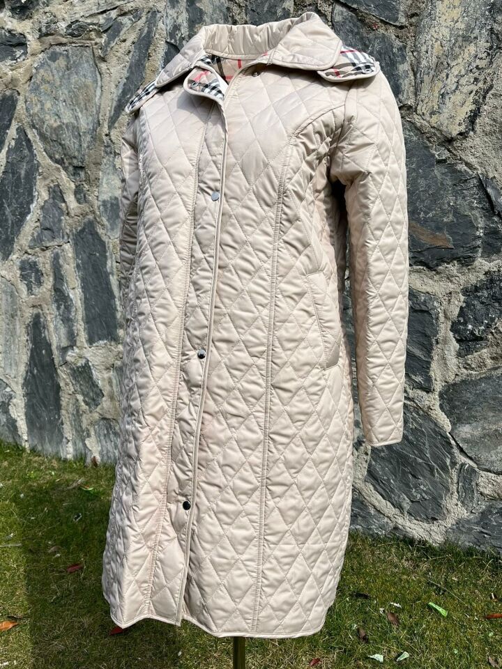 EKOSE 105 CM AÇIK BEJ MEVSİMLİK KAPİTONE MONT