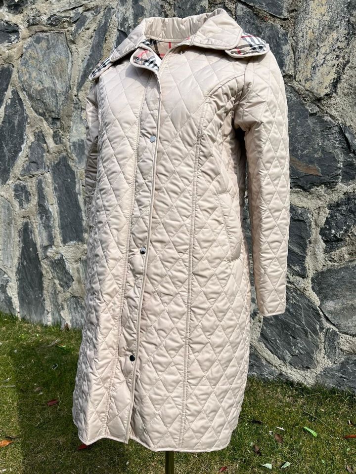 EKOSE 105 CM AÇIK BEJ MEVSİMLİK KAPİTONE MONT