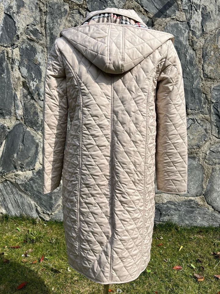 EKOSE 105 CM AÇIK BEJ MEVSİMLİK KAPİTONE MONT