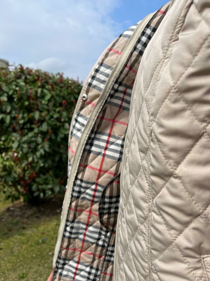 EKOSE 95 CM AÇIK BEJ MEVSİMLİK KAPİTONE MONT