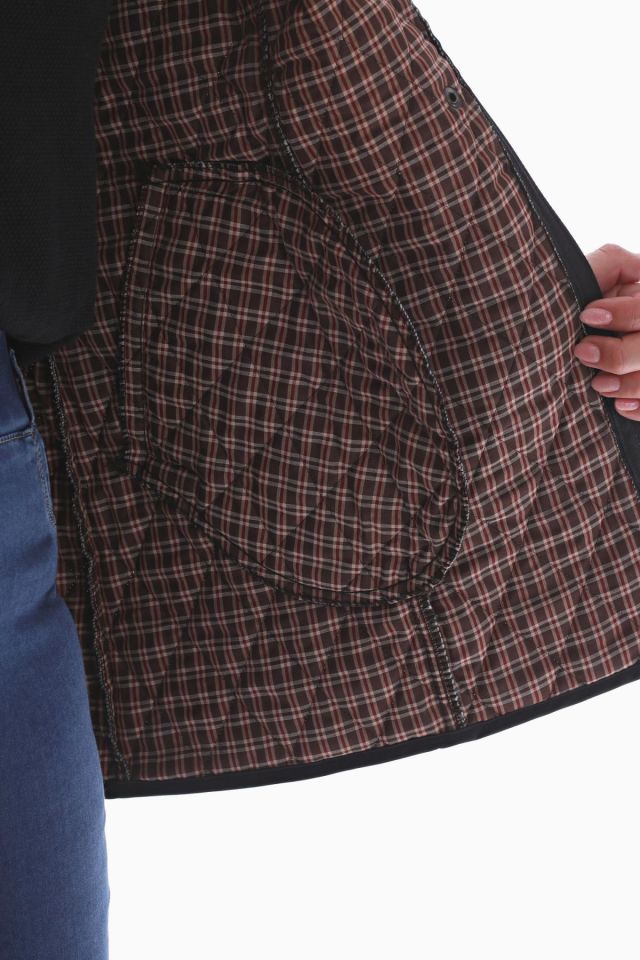 EKOSE 75 CM SİYAH MEVSİMLİK KAPİTONE MONT