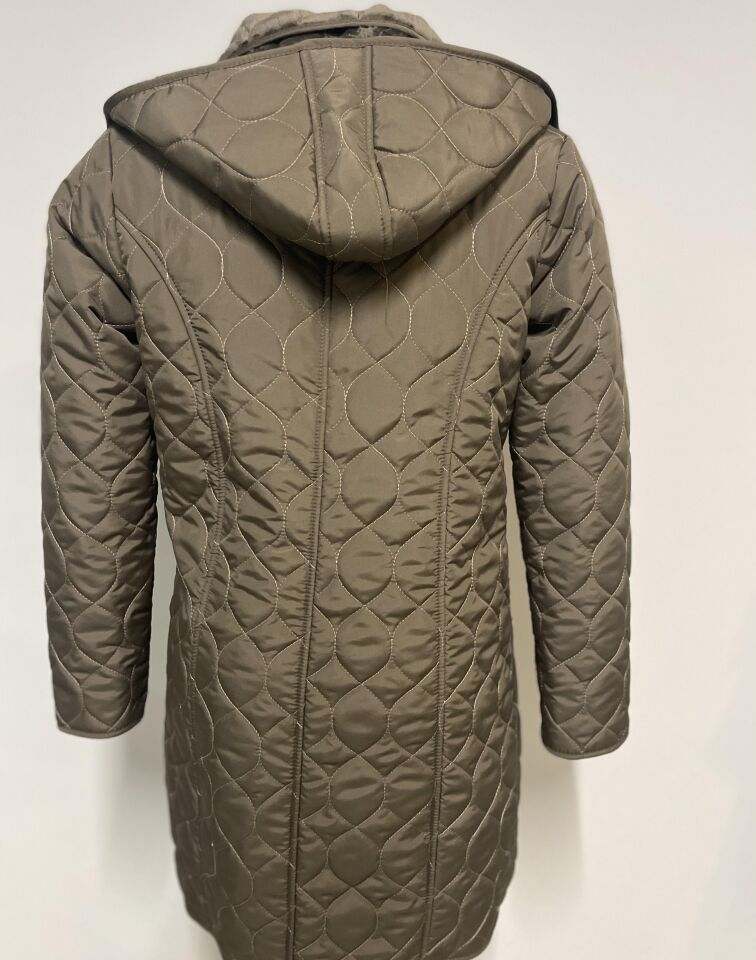 VETRE HAKİ 95 CM SOĞAN DESEN KAPİTONE MONT