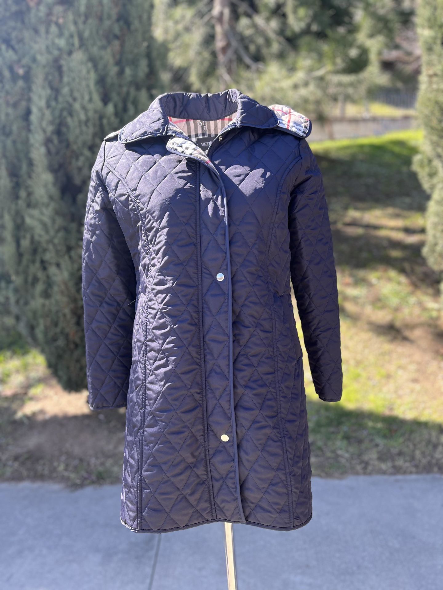 EKOSE 95 CM LACİVERT MEVSİMLİK KAPİTONE MONT