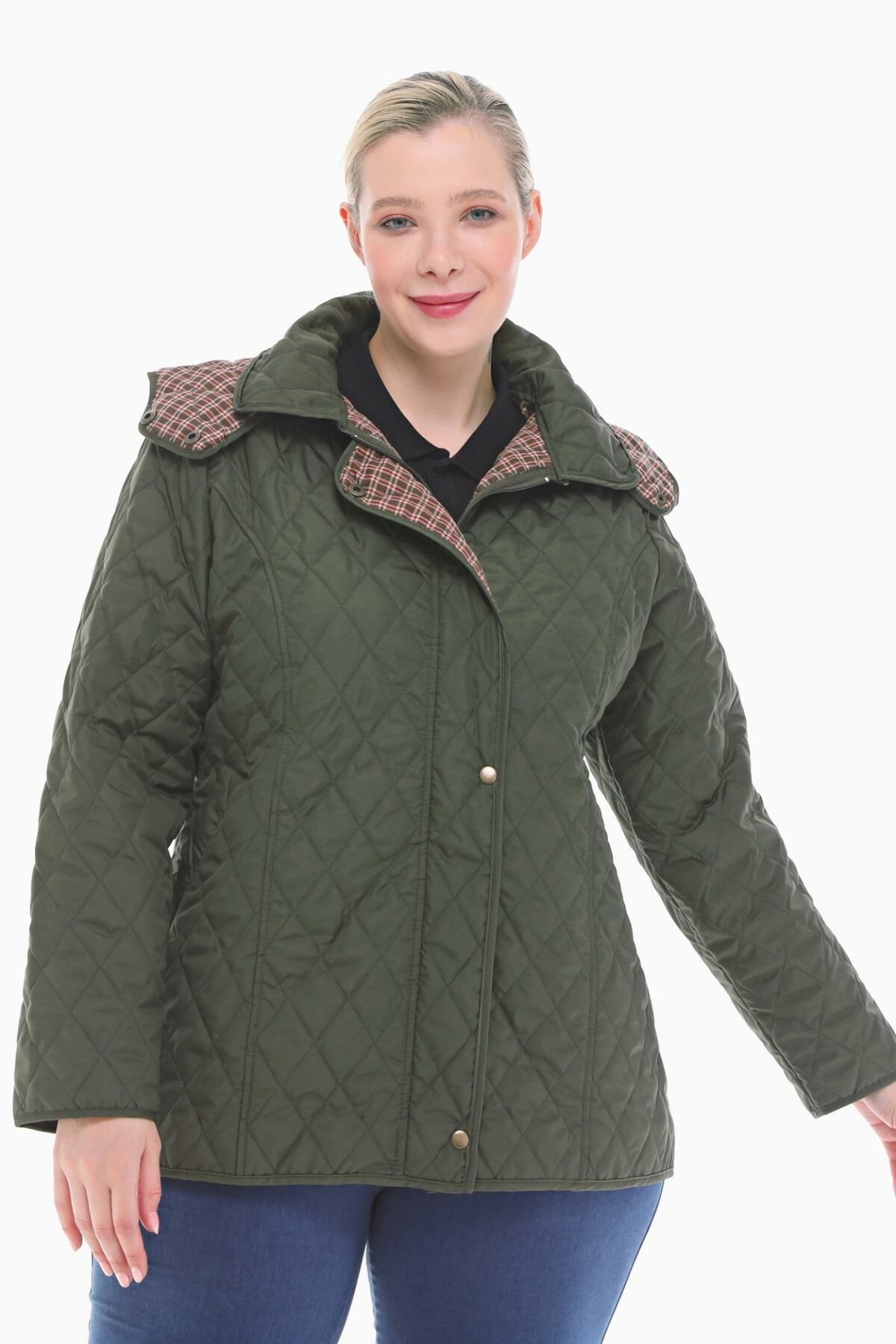 EKOSE 75 CM HAKİ MEVSİMLİK KAPİTONE MONT