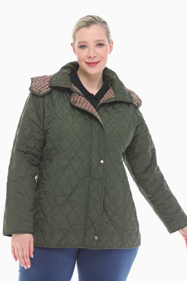 EKOSE 75 CM HAKİ MEVSİMLİK KAPİTONE MONT