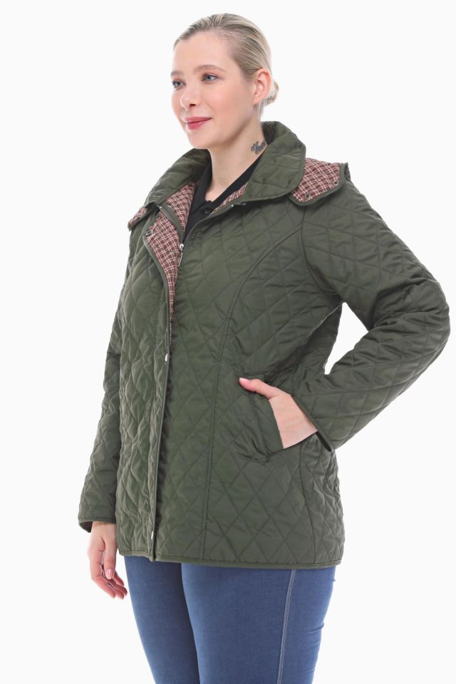 EKOSE 75 CM HAKİ MEVSİMLİK KAPİTONE MONT