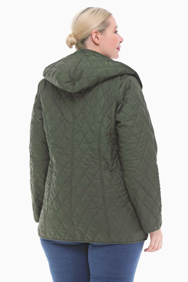 EKOSE 75 CM HAKİ MEVSİMLİK KAPİTONE MONT