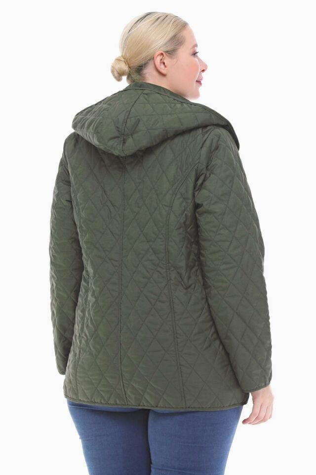 EKOSE 75 CM HAKİ MEVSİMLİK KAPİTONE MONT