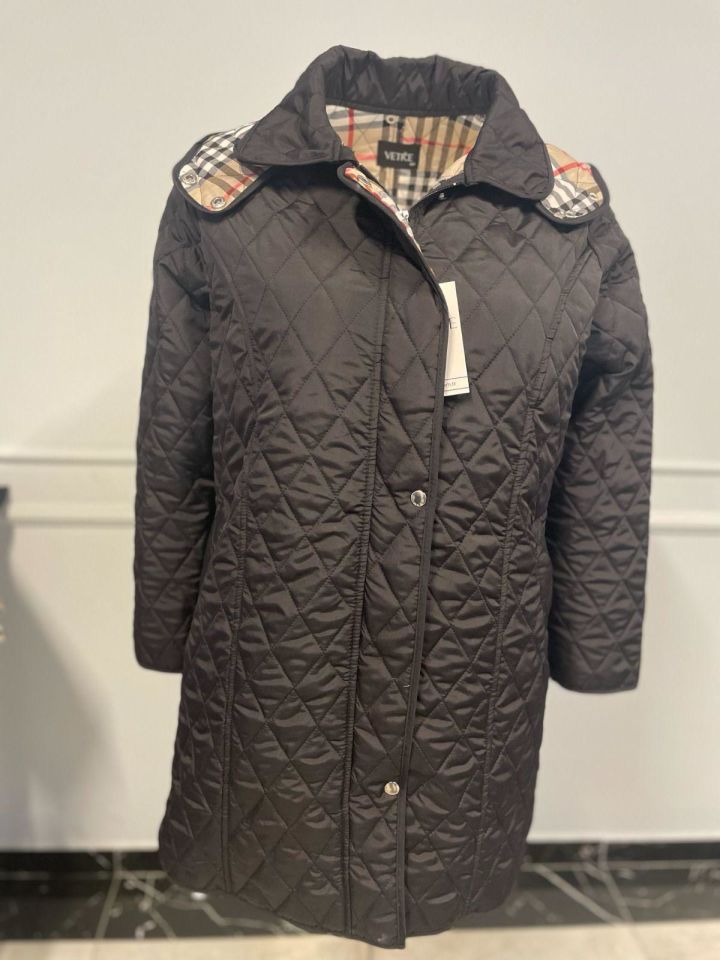 EKOSE 95 CM SİYAH MEVSİMLİK KAPİTONE MONT