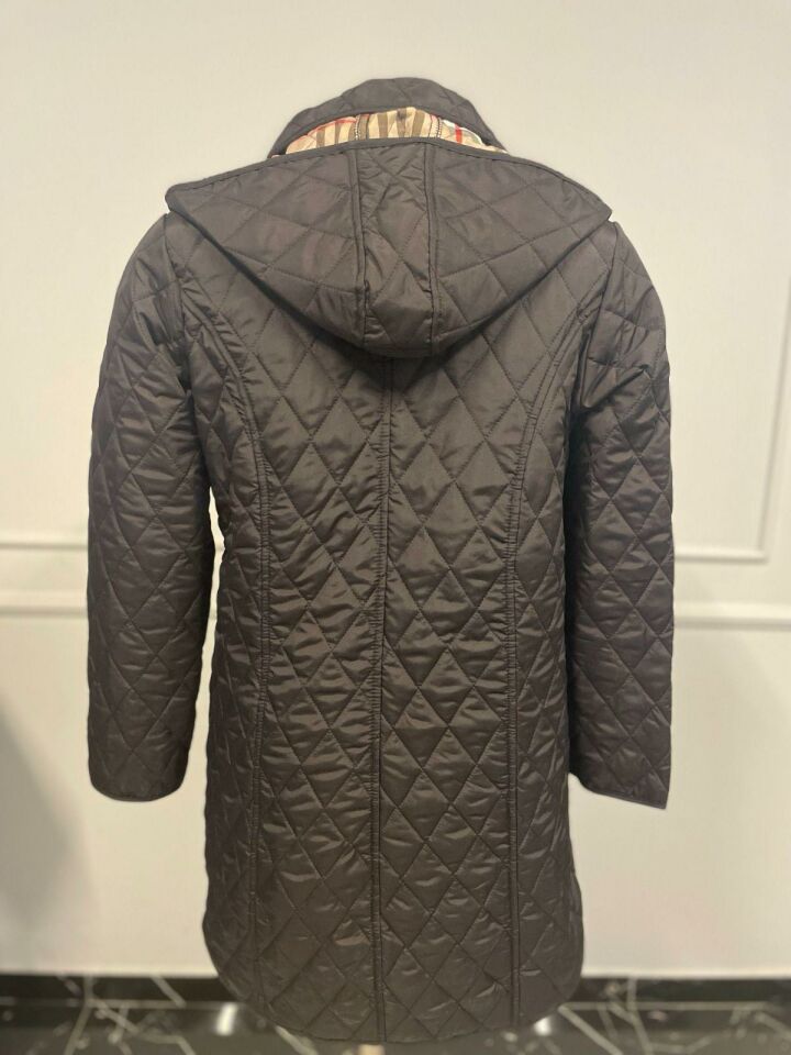 EKOSE 95 CM SİYAH MEVSİMLİK KAPİTONE MONT