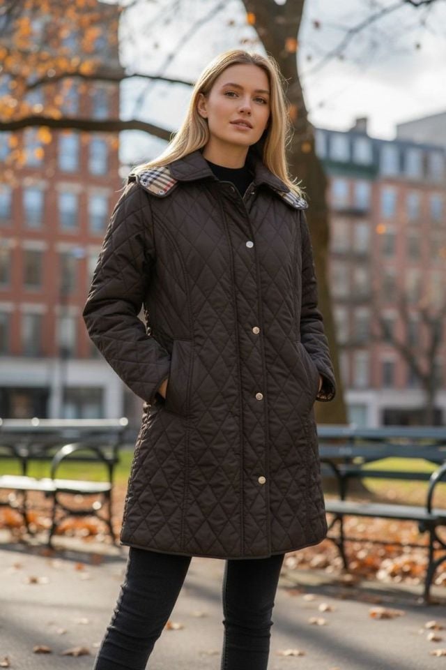 EKOSE 95 CM SİYAH MEVSİMLİK KAPİTONE MONT