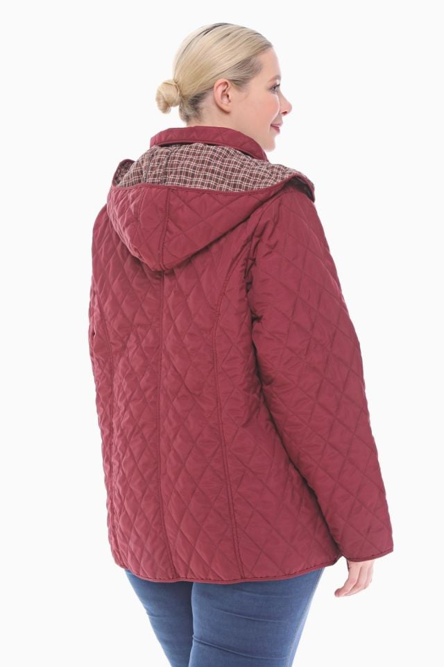 EKOSE 75 CM BORDO MEVSİMLİK KAPİTONE MONT