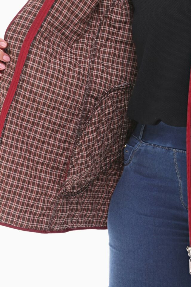 EKOSE 75 CM BORDO MEVSİMLİK KAPİTONE MONT