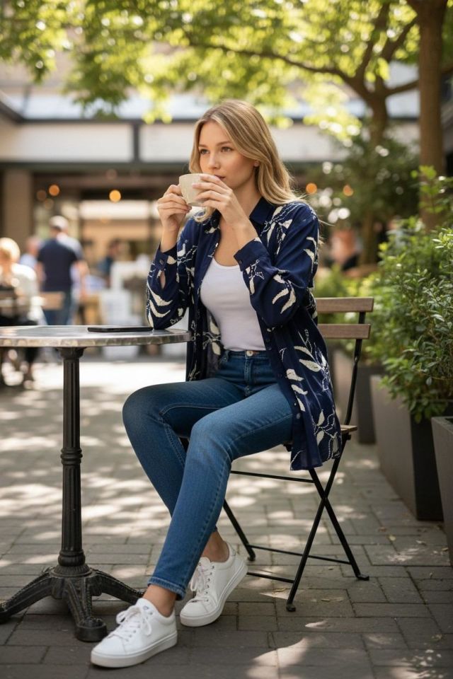 VETRE KADIN BÜYÜK BEDEN UZUN VİSKON GÖMLEK