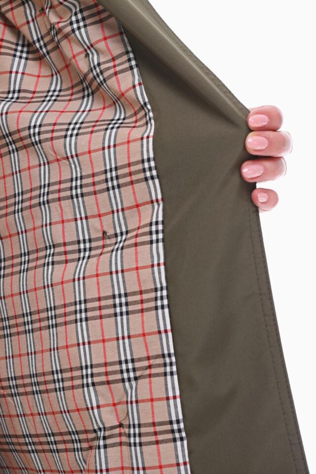 DÜĞMELİ HAKİ KRUVAZE TRENÇKOT