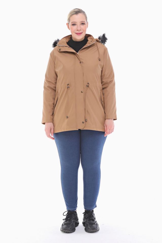 İÇİ KÜRKLÜ VİZON KISA MONT