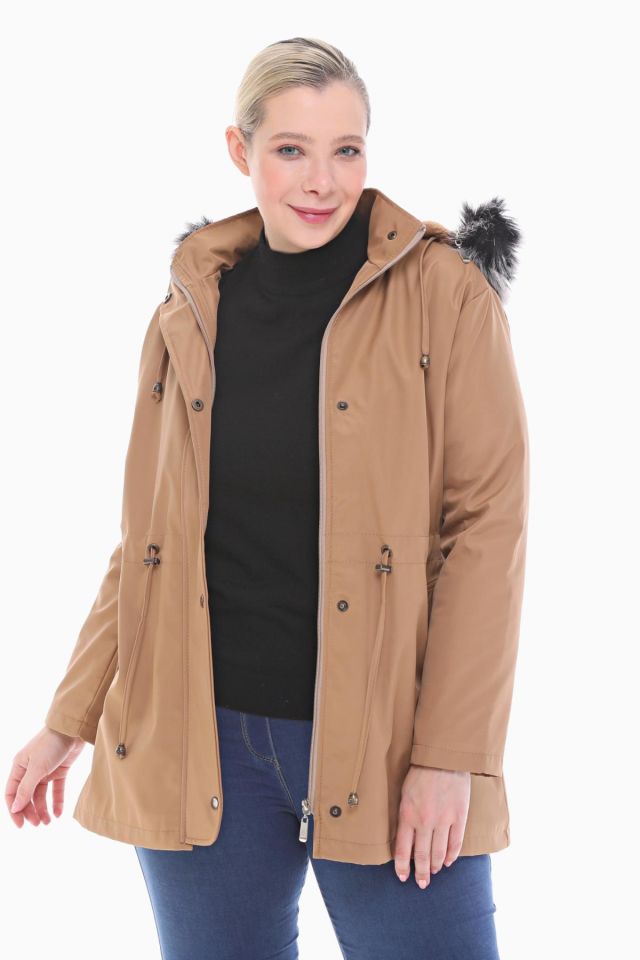 İÇİ KÜRKLÜ VİZON KISA MONT