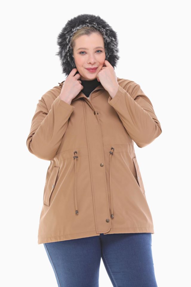 İÇİ KÜRKLÜ VİZON KISA MONT