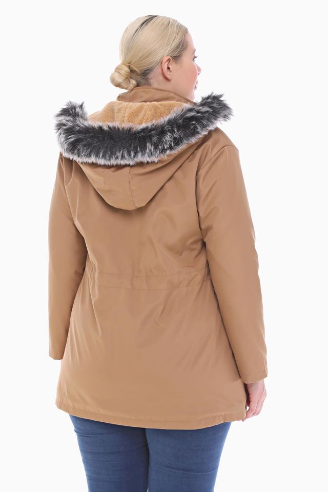 İÇİ KÜRKLÜ VİZON KISA MONT