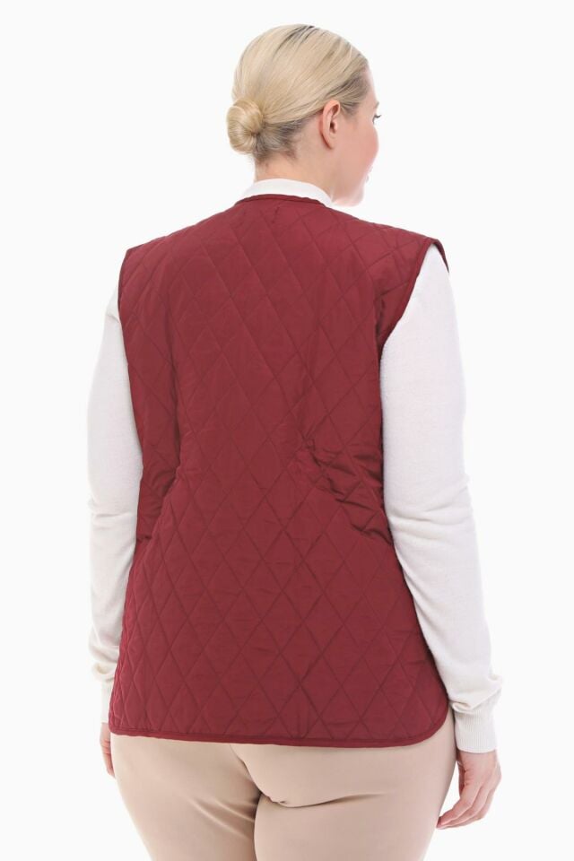 EKOSE BORDO KAPİTONE YELEK