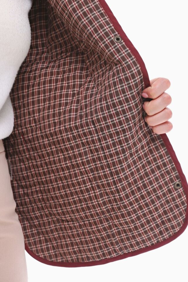 EKOSE BORDO KAPİTONE YELEK