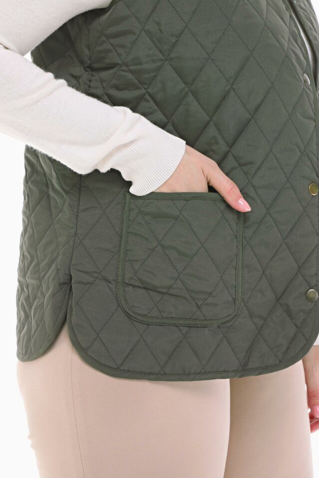 EKOSE HAKİ KAPİTONE YELEK