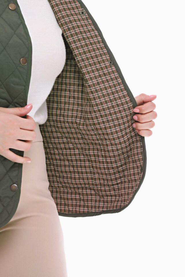 EKOSE HAKİ KAPİTONE YELEK