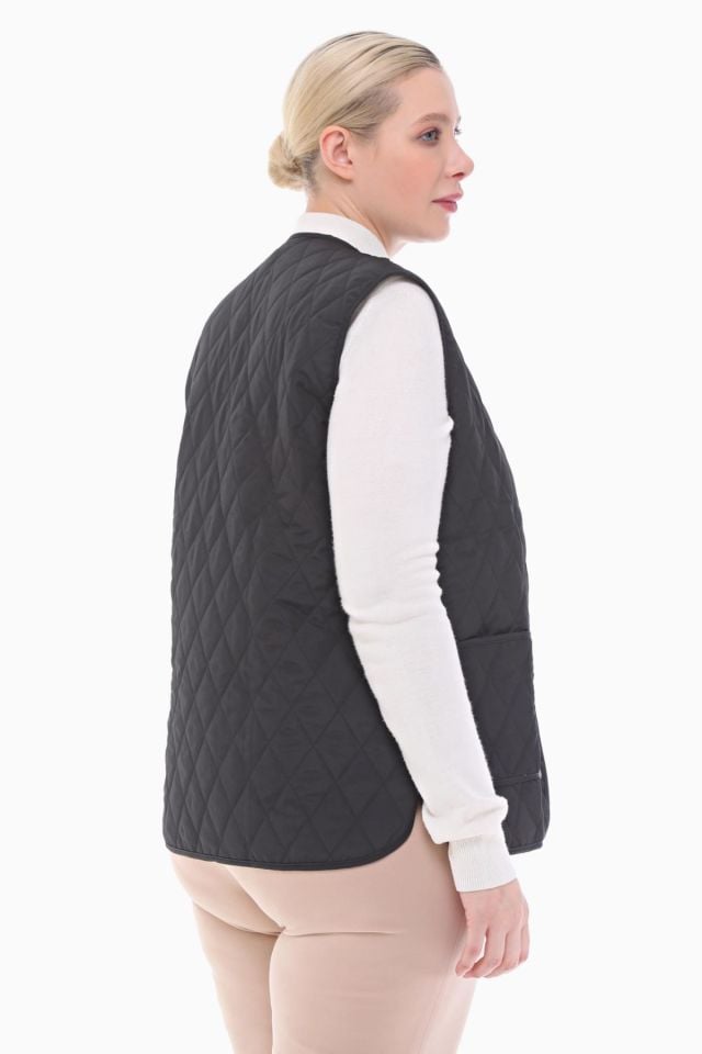 EKOSE SİYAH KAPİTONE YELEK