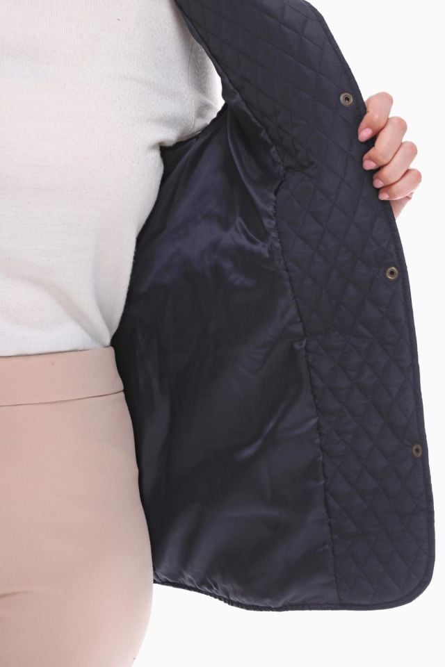 POLO YAKA LACİVERT KAPİTONE YELEK