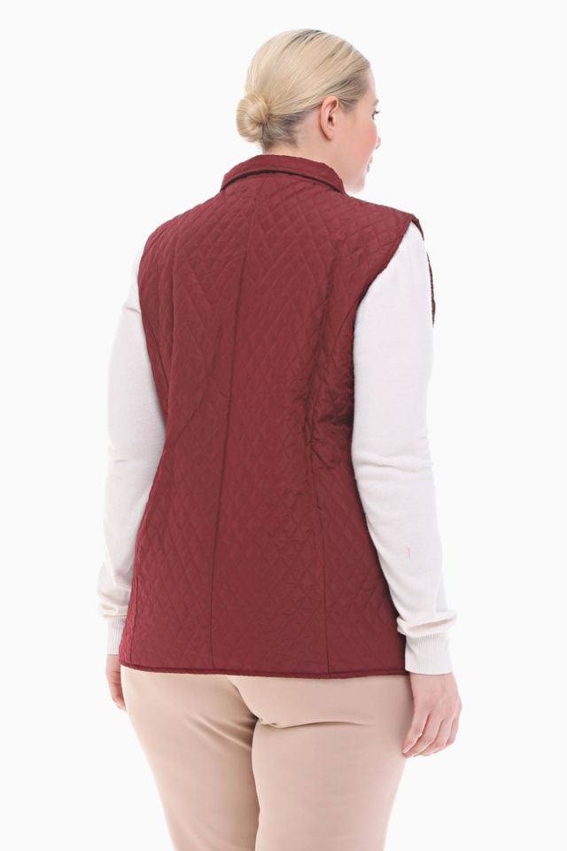 POLO YAKA BORDO KAPİTONE YELEK